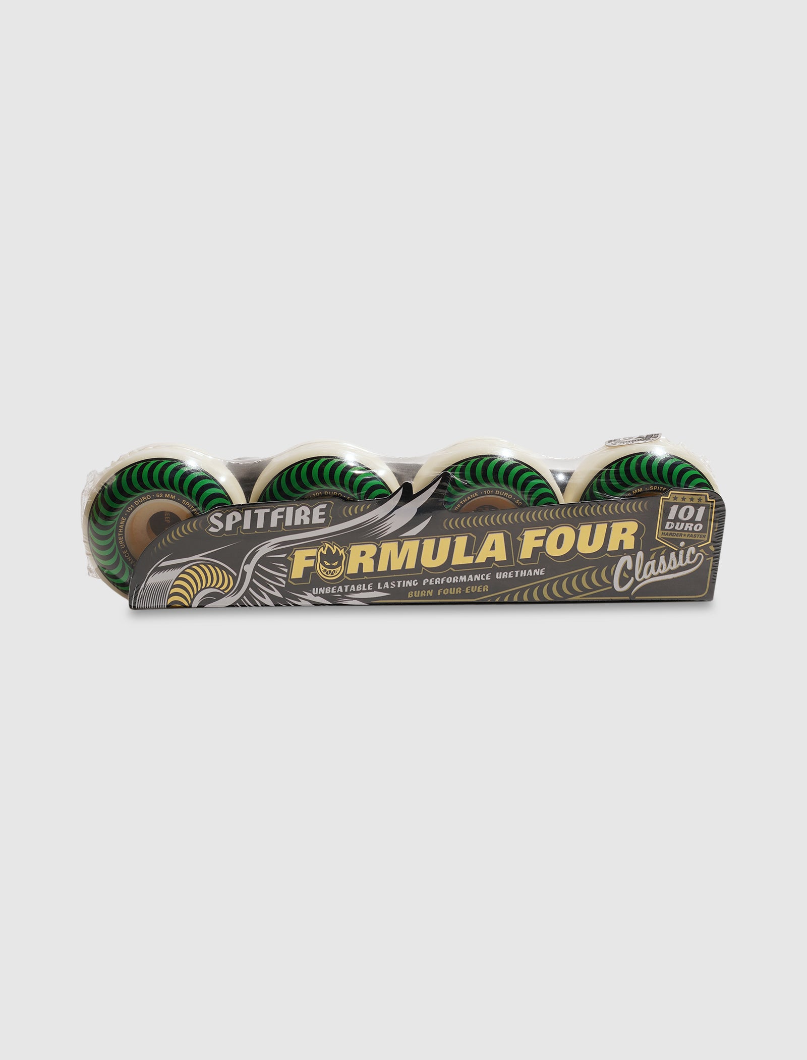 FORMULA 4 CLASSIC SWIRL SKATEBOARD WHEELS 52MM 101A - SET OF 4