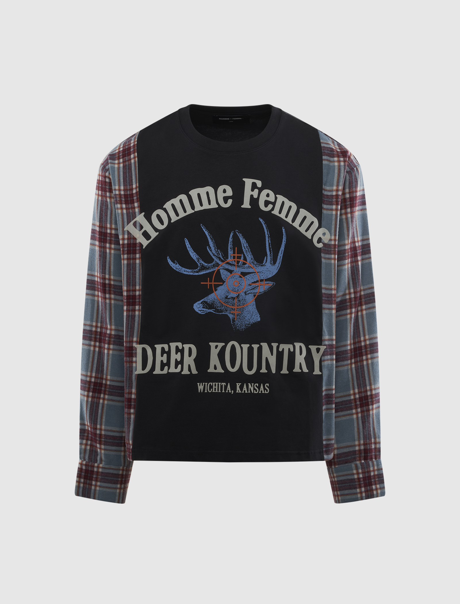 HOMME FEMME DEER COUNTRY FLANNEL TEE – APB