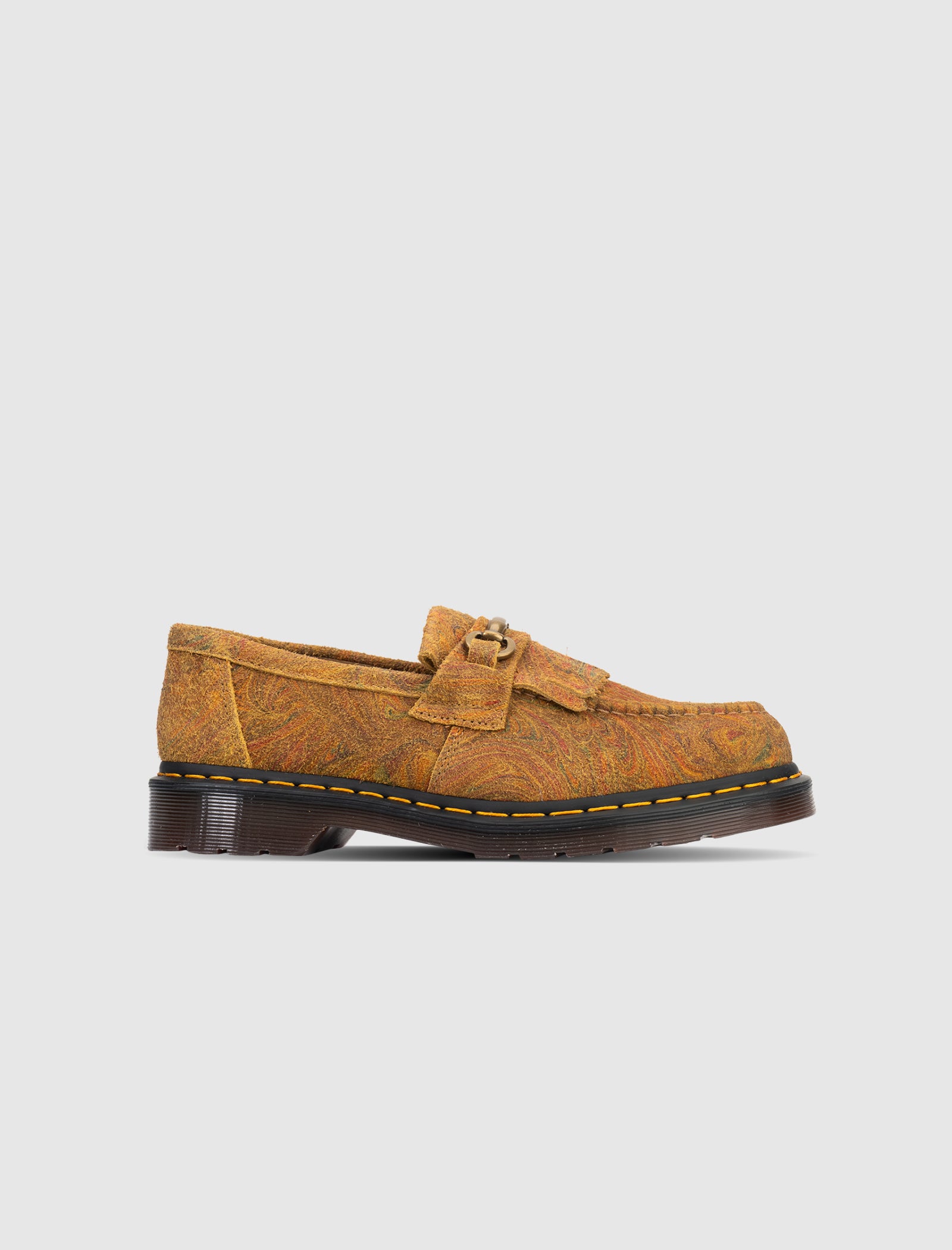 ADRIAN SNAFFLE MARBLED SUEDE LOAFERS