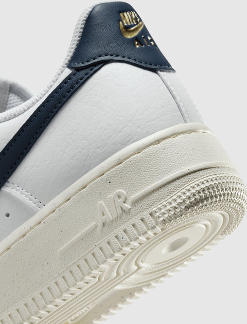WOMEN'S AIR FORCE 1 '07 NEXT NATURE "WHITE/OBSIDIAN/METALLIC GOLD"