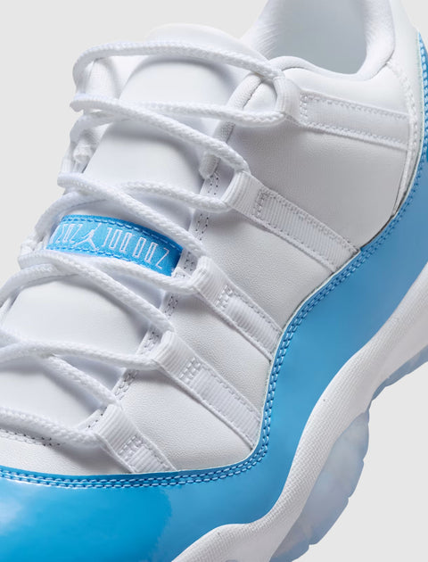 AIR JORDAN 11 RETRO LOW "WHITE/UNIVERSITY BLUE/BLACK"