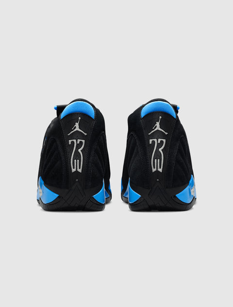 AIR JORDAN 14 RETRO "BLACK/ WHITE/ UNIVERSITY BLUE"