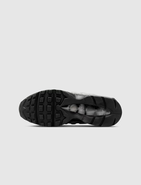 Black and grey sneaker outsole with textured grip, shown on a plain background