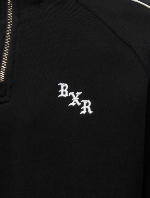 BXR PIPED QUARTER ZIP SWEATER