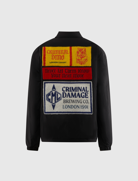 BEER MAT APPLIQUE COACH JACKET