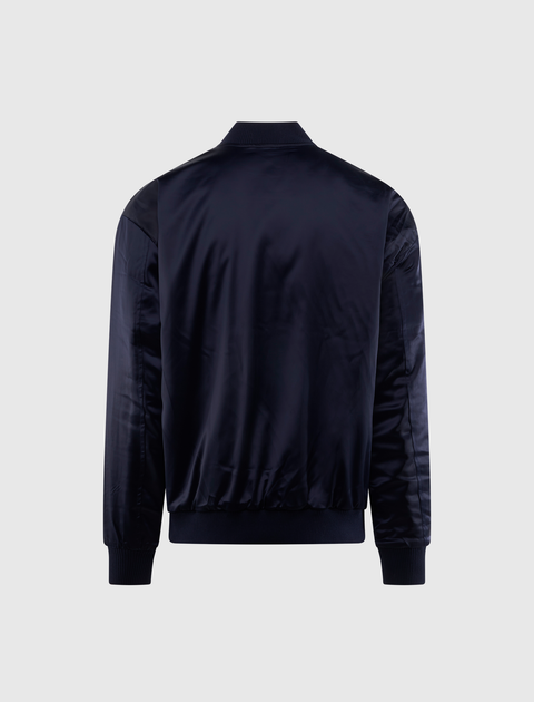 XL LOGO SATIN BOMBER JACKET