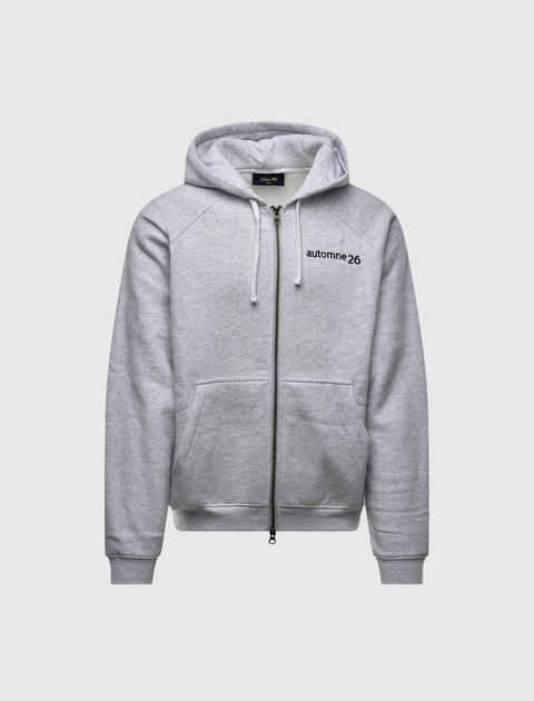 GRID ZIP HOODIE