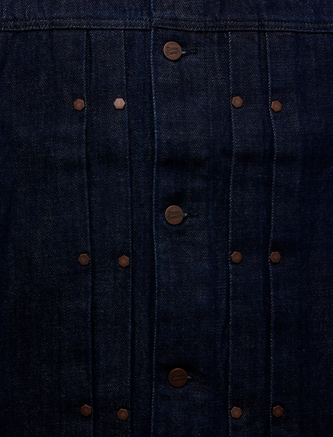 PLEATED DENIM JACKET