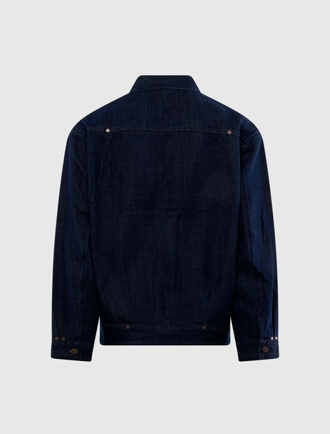 PLEATED DENIM JACKET