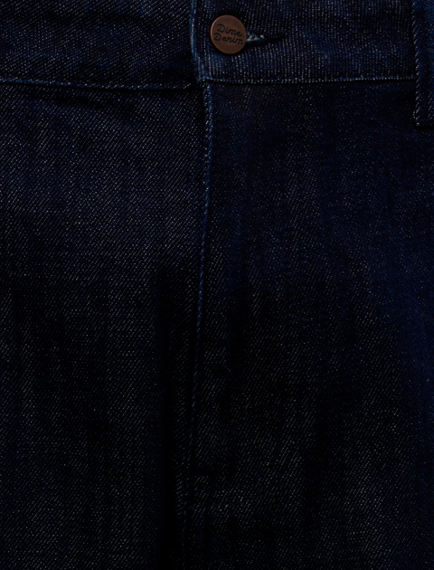 PLEATED BAGGY DENIM SHORTS