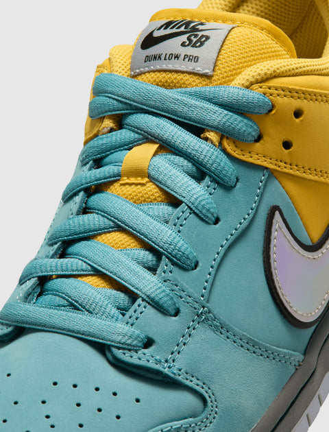 SB DUNK LOW PRO "LIGHTNING/ WOLF GREY/ DENIM TURQUOISE"