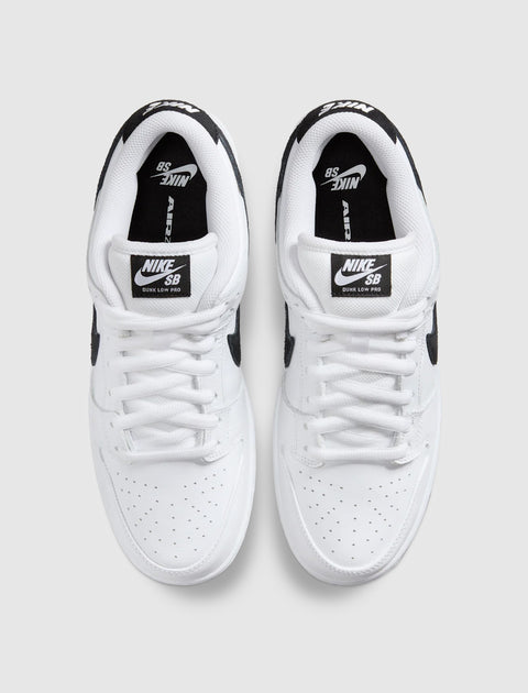 DUNK LOW "WHITE/BLACK"