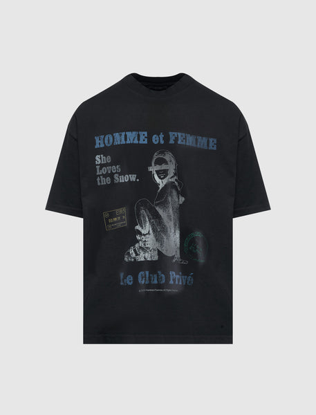 HOMME FEMME SNOW BUNNY CROPPED TEE – APB