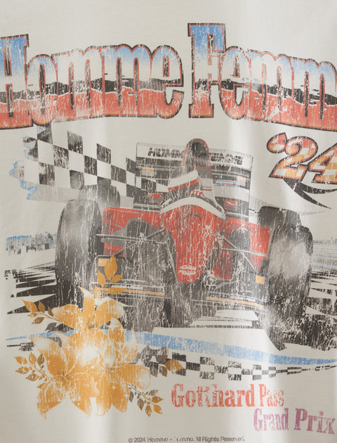 SWISS RACING CROPPED TEE