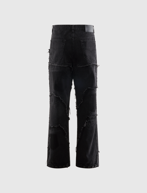 RECONSTRUCTED DENIM JEANS