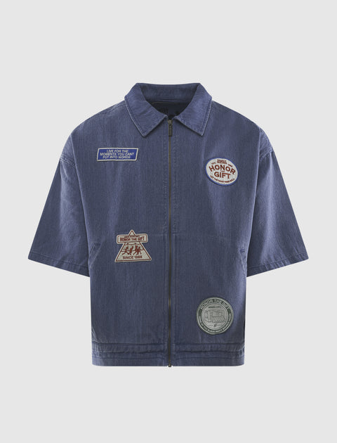 TWILL FULL ZIP SHIRT