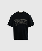 Black streetwear graphic t-shirt with bold text reading 'Honor the Gift, Weird Behavior Not Allowed'
