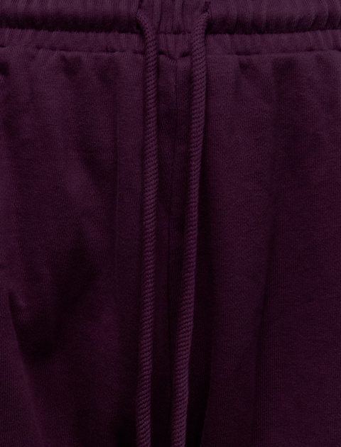 DENIM PANEL FLARE SWEATPANT