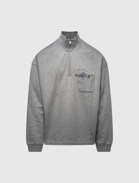 MIDWEIGHT FLEECE HALF ZIP SWEATER