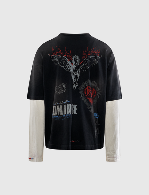 HEAVIER THAN THE HEAVENS LONG SLEEVE T-SHIRT