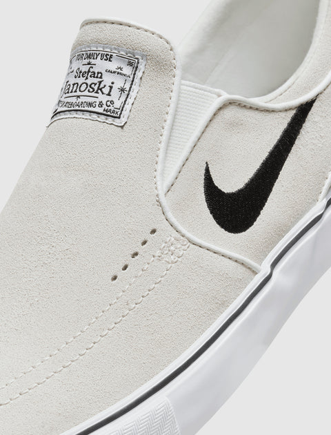 SB JANOSKI+ SLIP "WHITE/BLACK"