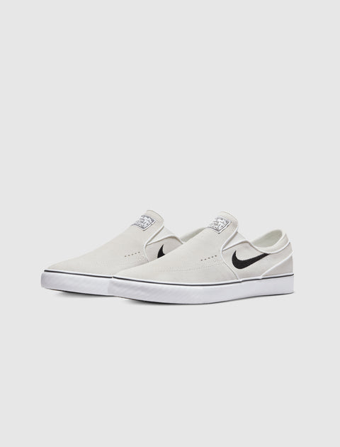 SB JANOSKI+ SLIP "WHITE/BLACK"