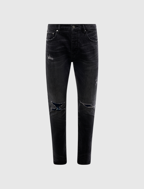 P001 SKINNY INDIGO BLACK