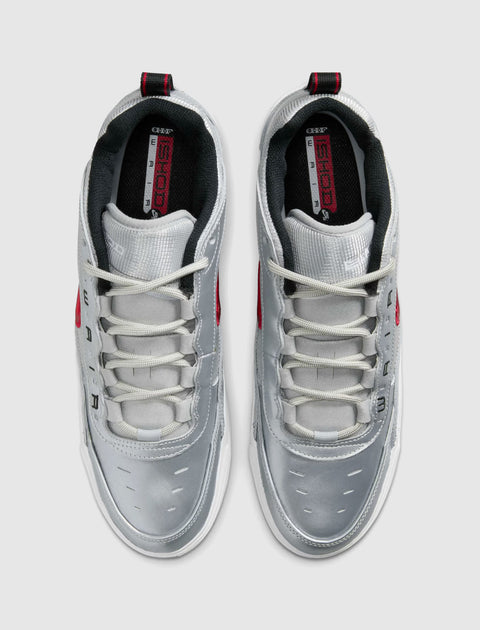 SB AIR MAX ISHOD "METALLIC SILVER/VARSITY RED"