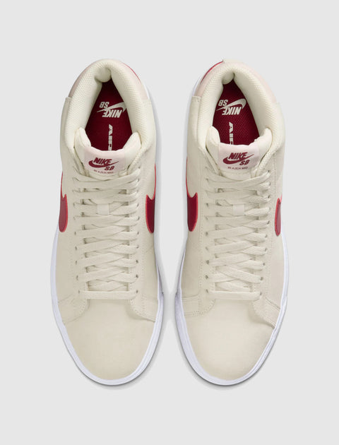 SB BLAZER MID "PALE IVORY/NOBLE RED"