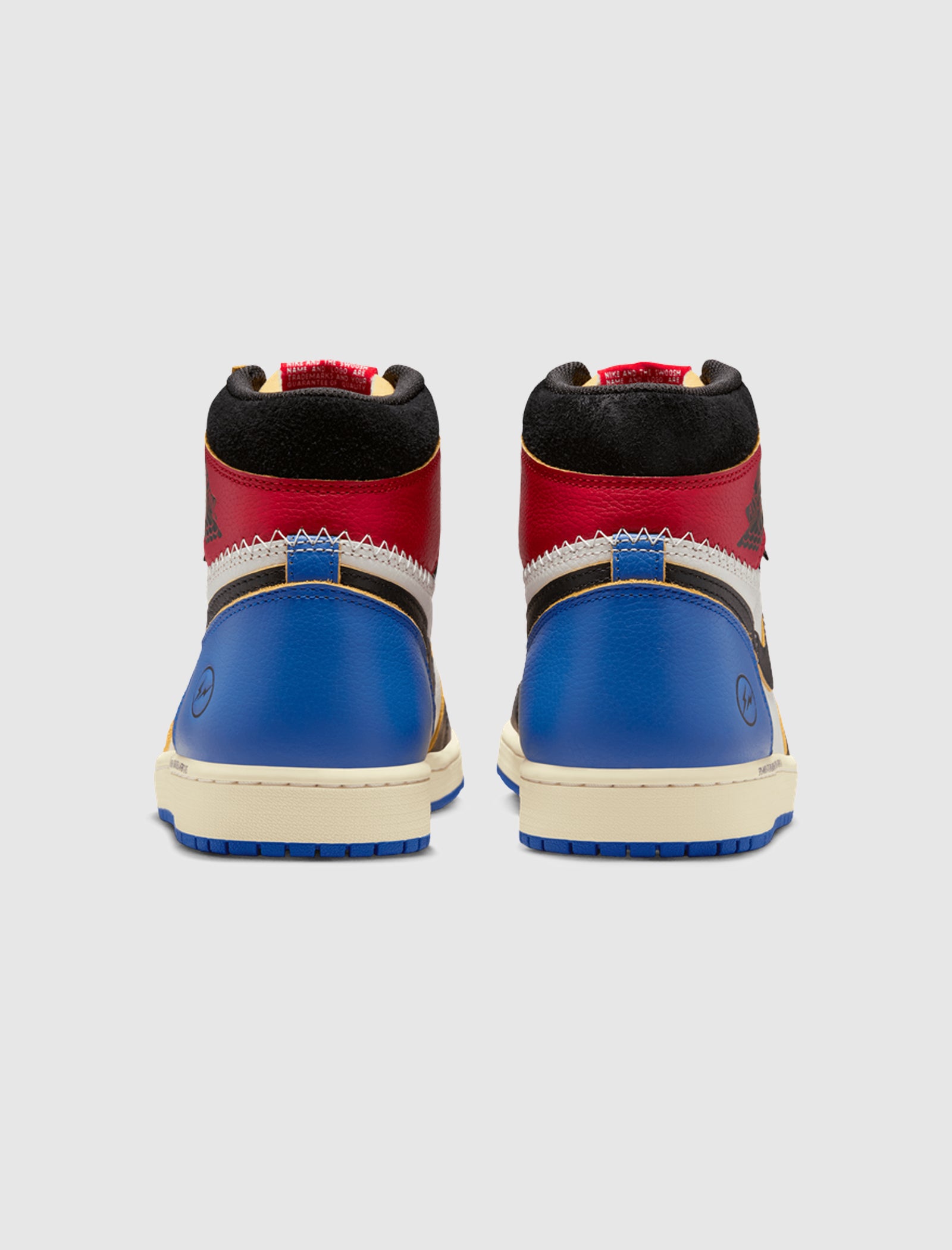 jordan blue and red shoes