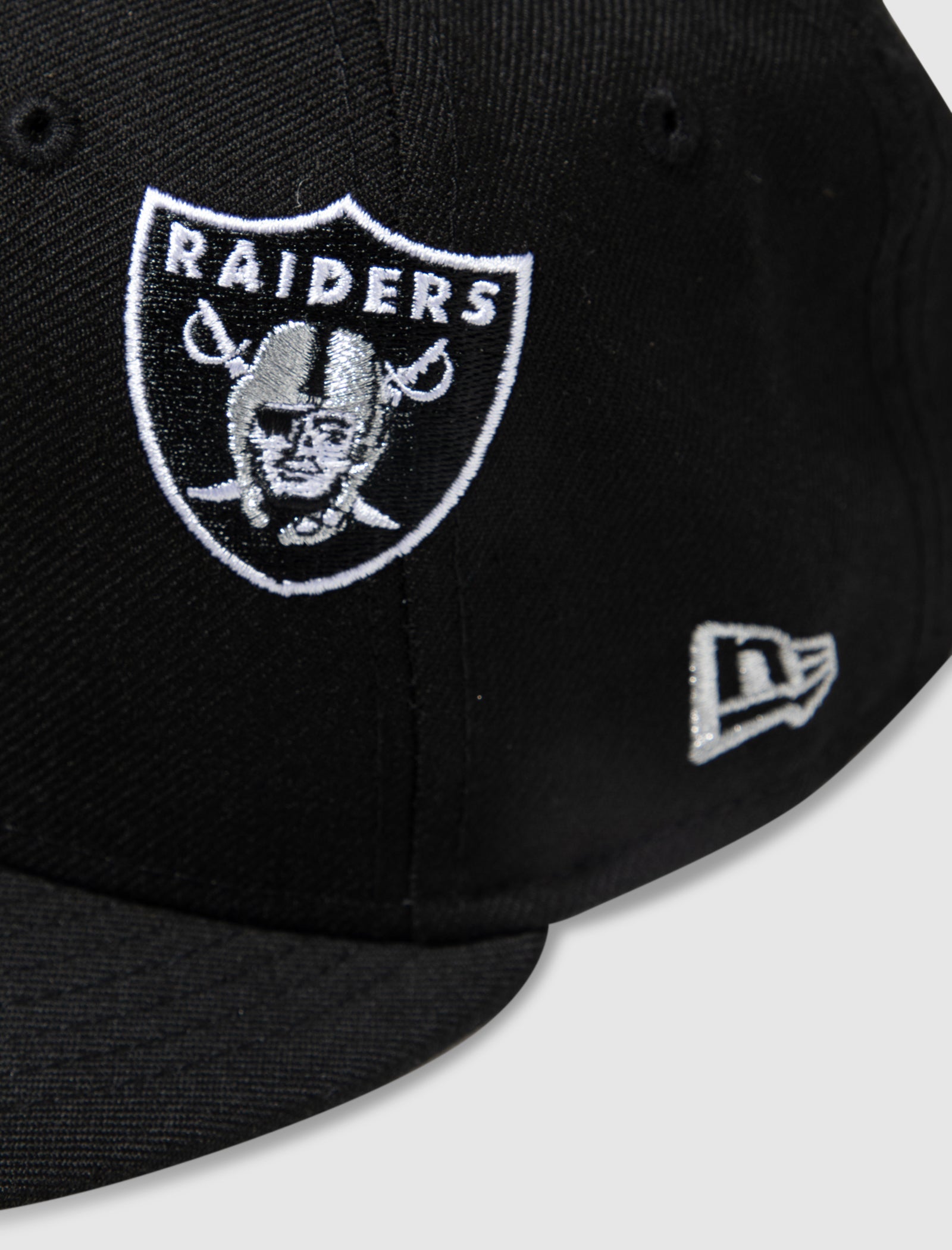 all black raiders hat