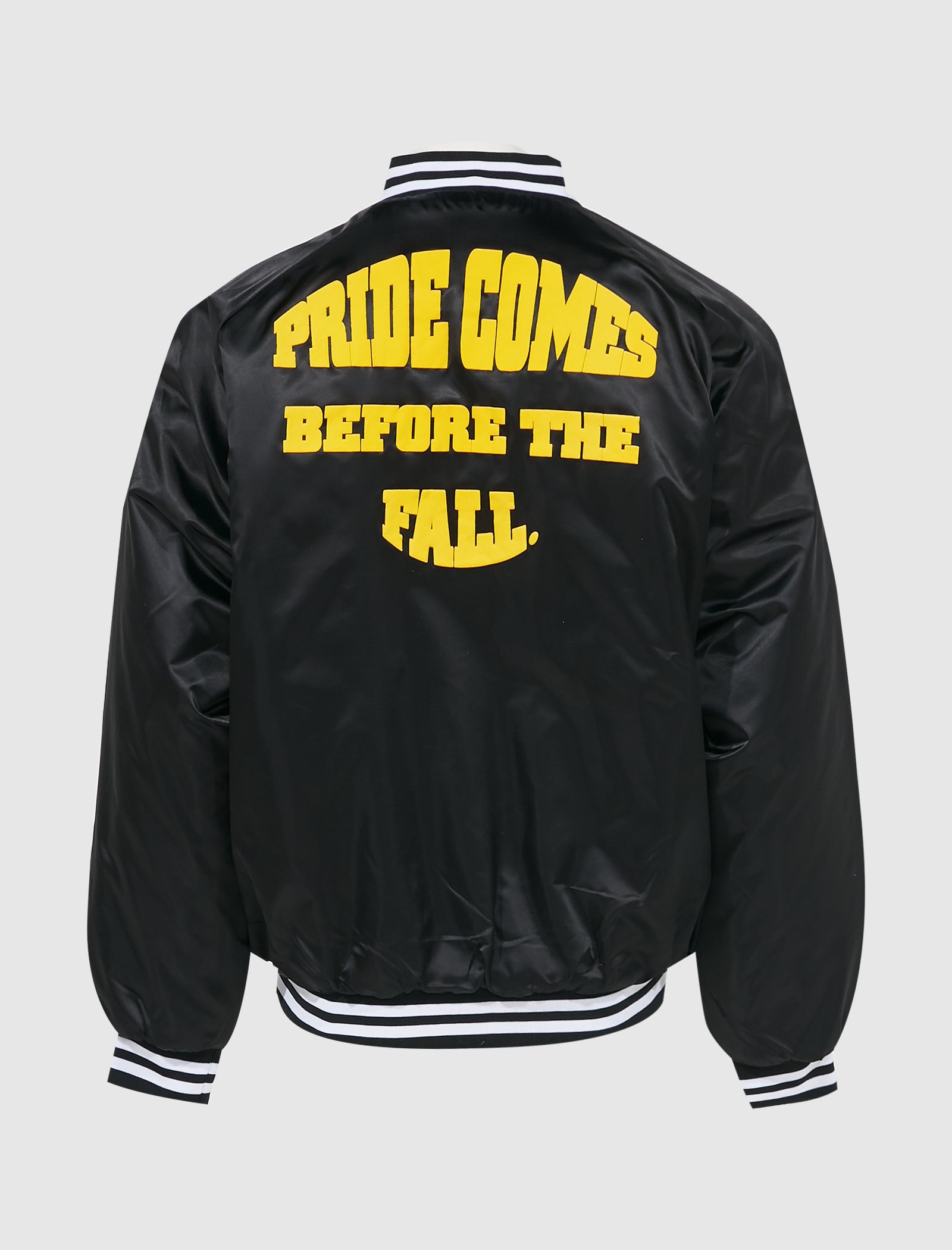 LEATHER EMBROIDERED VARSITY YELLOW